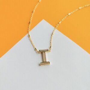Letter Gold undefined I Necklace by Kendra Scott